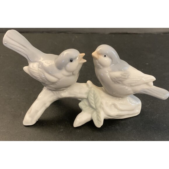 Otagiri Other - Vintage Otagiri Two Birds on a Branch Figurine Japan Blue Gray OMC Japan